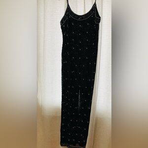 Elegant Black Beaded gown